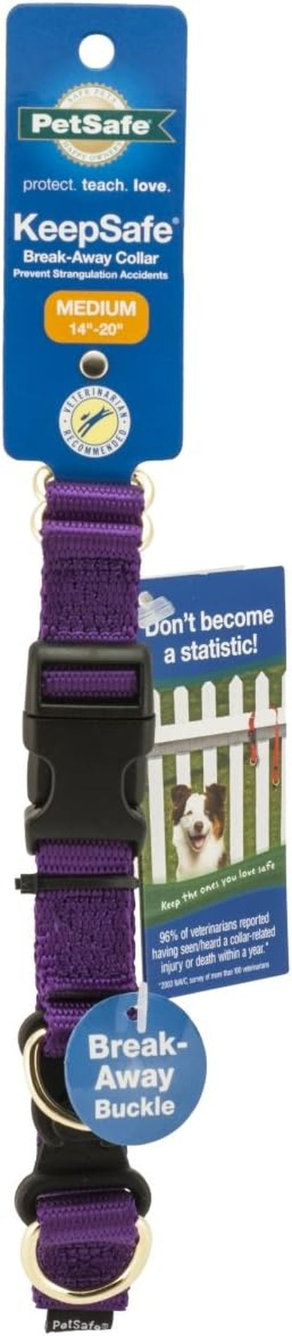 Keepsafe Collar for Dogs - Protects against Collar Accidents - Long Lasting - Durable - Adjustable - Breakaway - Outdoor-Safe - Large - 1 In. Wide - Black