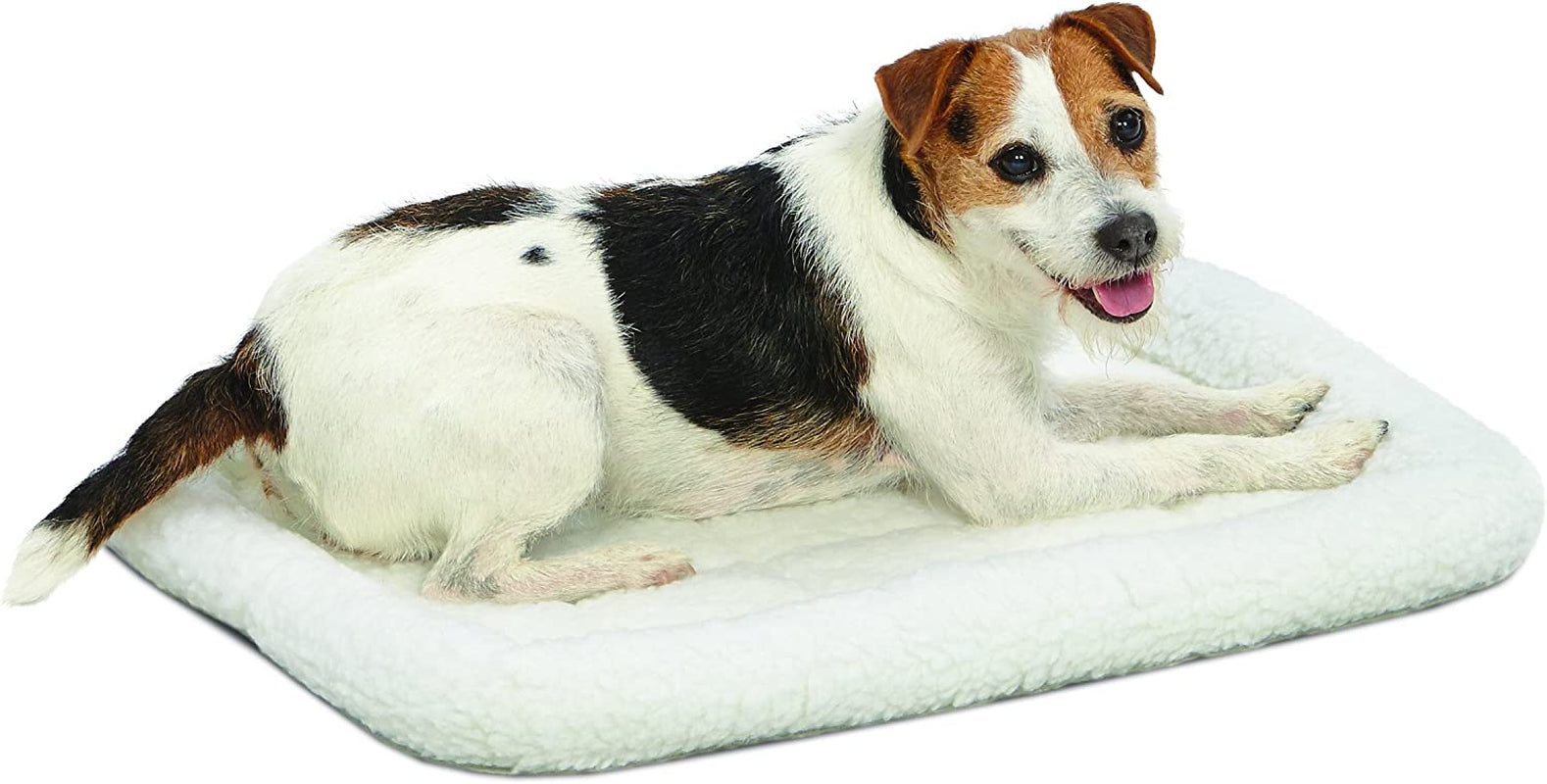 Cozy Gray Faux Fur Bolster Dog Bed - Ultra-Soft, Machine Washable, Perfect for XXS Dogs and Cats in 18-Inch Crates and Carriers