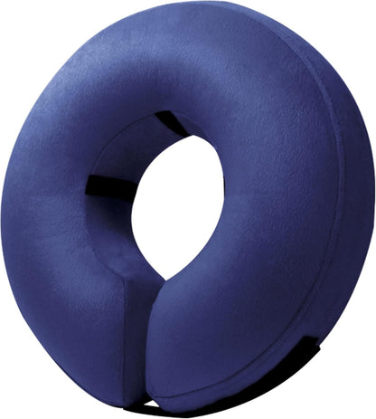 Inflatable Dog Cone Collar Alternative, Soft Dog Cone for Small Medium Large Dogs and Cats, Neck Recovery Ecollar Donut Collar after Surgery (Large, Blue)