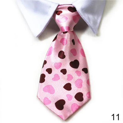 Pet Dog Cat Formal Necktie Tuxedo Bow Tie Black and Red Collar for Dog Cat Pet Accessories Suit for Small Medium Dogs and Cats