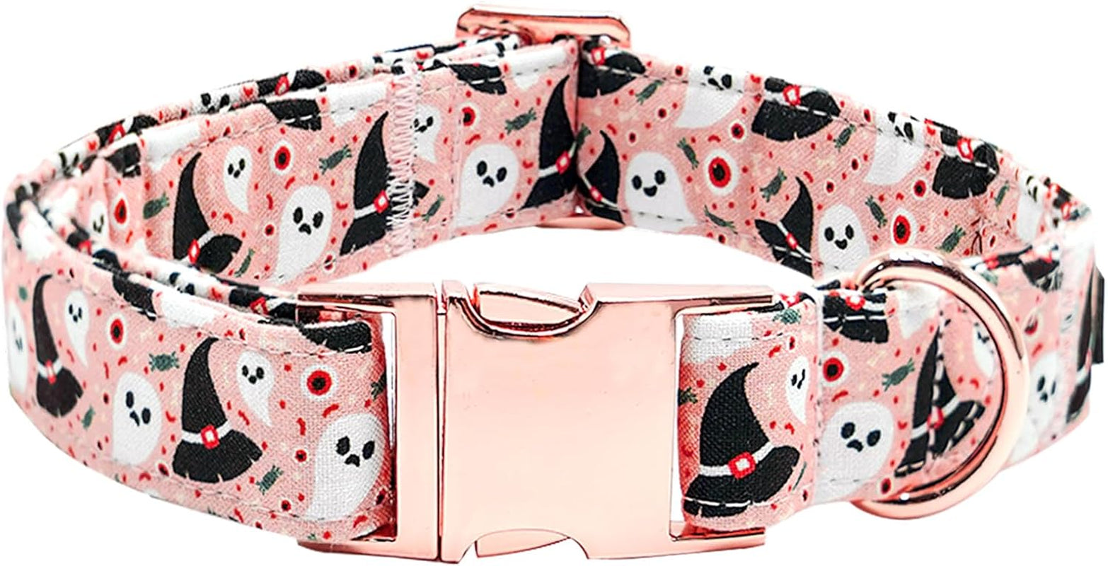 Dog Collars, Plaid Print Pet Collar Durable Metal Collar Soft Girl Boy Dog Collars Adjustable Dog Collar for Large Dogs
