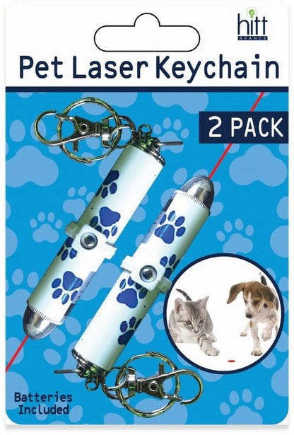 Pet Laser Exerciser and Keychain Toy 2 Pack
