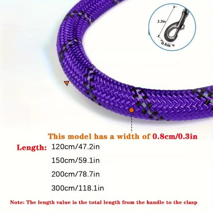 120/150/200/300CM Reflective Dog Leash Soft Handle Dog Leash Reinforced Leash for Small Medium Large Dogs Big Dog Supplies