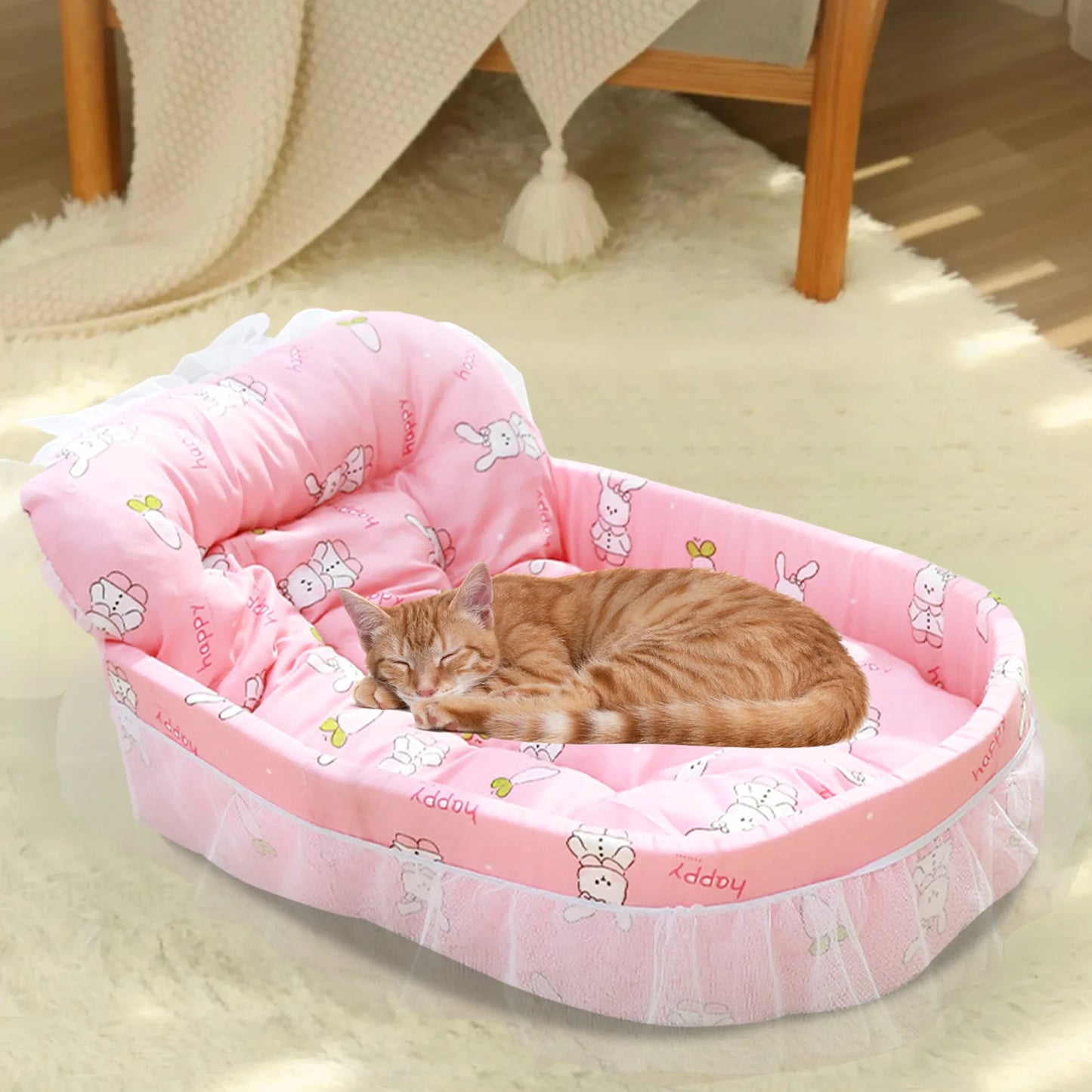 Clearance  Dog Bed Medium Size Dogs, Cat Beds for Indoor Cats, Pet Bed for Puppy and Kitty, Washable, Extra Soft, Anti-Slip Bottom