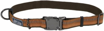 Pet K9 Explorer Reflective Adjustable Dog Collar - Comfortable Collar for the Outdoors - Durable, Lightweight Accessory with Side-Release Buckle - Berry, 5/8" X 8-12"