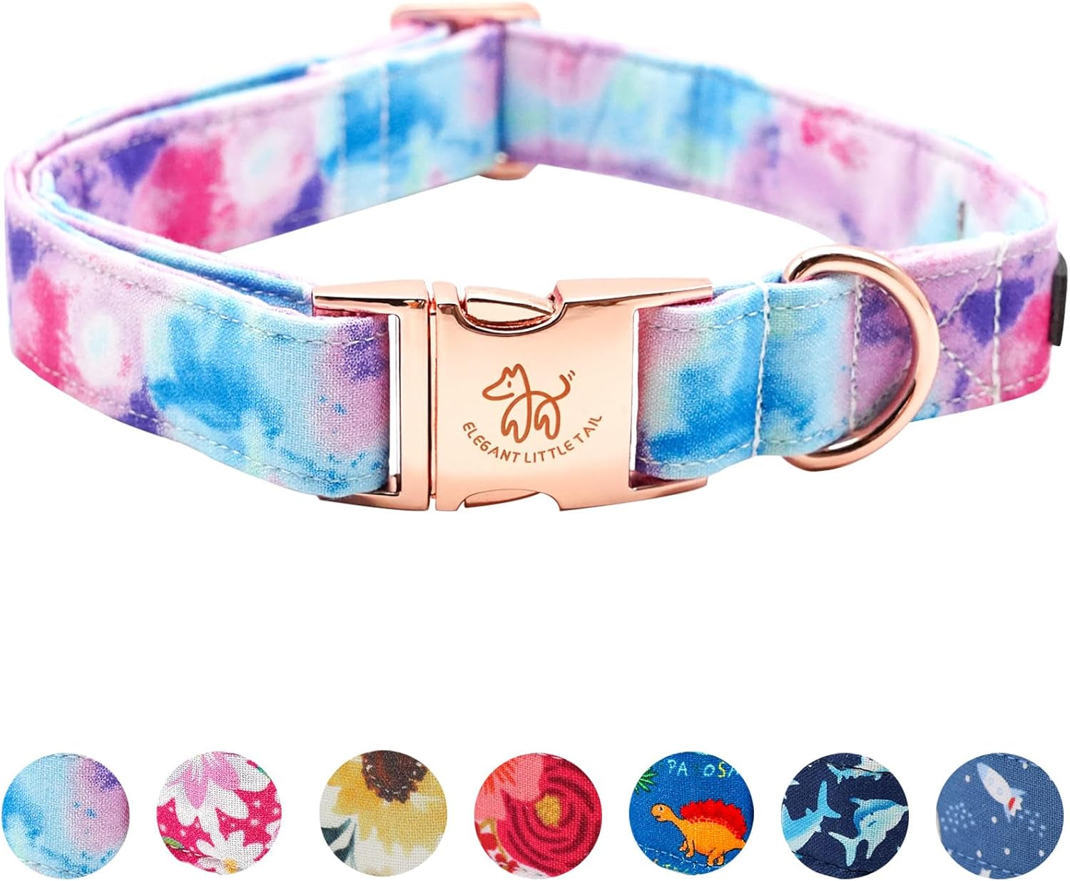 Dog Collar, Sunflower Pattern Pet Collar Durable Cute Dog Collars Summer Fall Female Pet Gift Adjustable Dog Collar for Medium Dogs