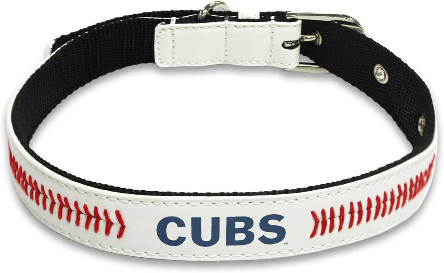 MLB Dog Collar Chicago Cubs New Signature PRO Pvc-Leather Premium Pet Collars Extra Tough & Durable! Super Stylish! Size: Medium Adjustable 16-20" Length X 1" Width