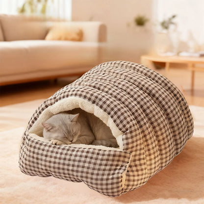 Reversible Winter Warm Pet Bed and Mat Dual-Sided Fluffy Plush Dog Cat Bed Removable Washable Cover for Crate Sofa or Floor