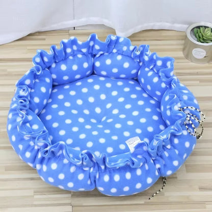 Drawstring Creative Soft Warm Nest Dual-Use Adjustable Pet Bed Nest Bed Pet Cushion for Cats Puppies Pet Supplies