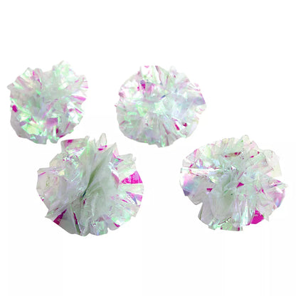 Pounce & Chase Mylar Crinkle Balls Cat Toys - 4Pk - Boots & Barkley™