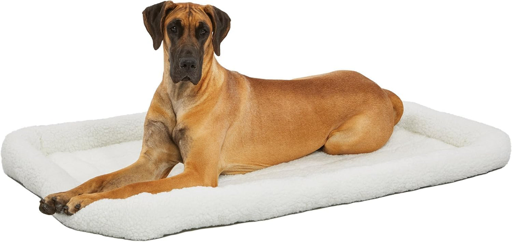 Cozy Gray Faux Fur Bolster Dog Bed - Ultra-Soft, Machine Washable, Perfect for XXS Dogs and Cats in 18-Inch Crates and Carriers
