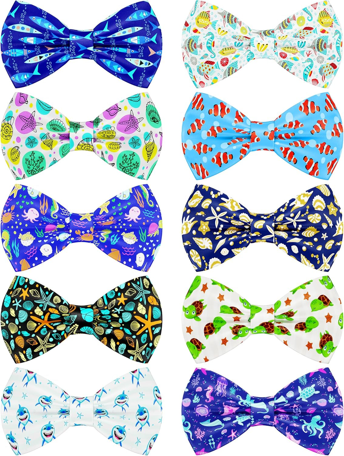 10 Pack Plaid Small Dog Bow Ties Sliding Collar Attachments Puppy Cats Classic Bowties for Medium Dogs Rainbow Bowknots Christmas Party Holiday Pet Grooming Accessories(Small)