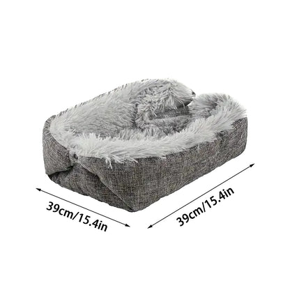 Orthopedic Pet Bed Supportive Comfort Sleeper Cushion Mat for Cats and Dogs with Removable Washable Cover