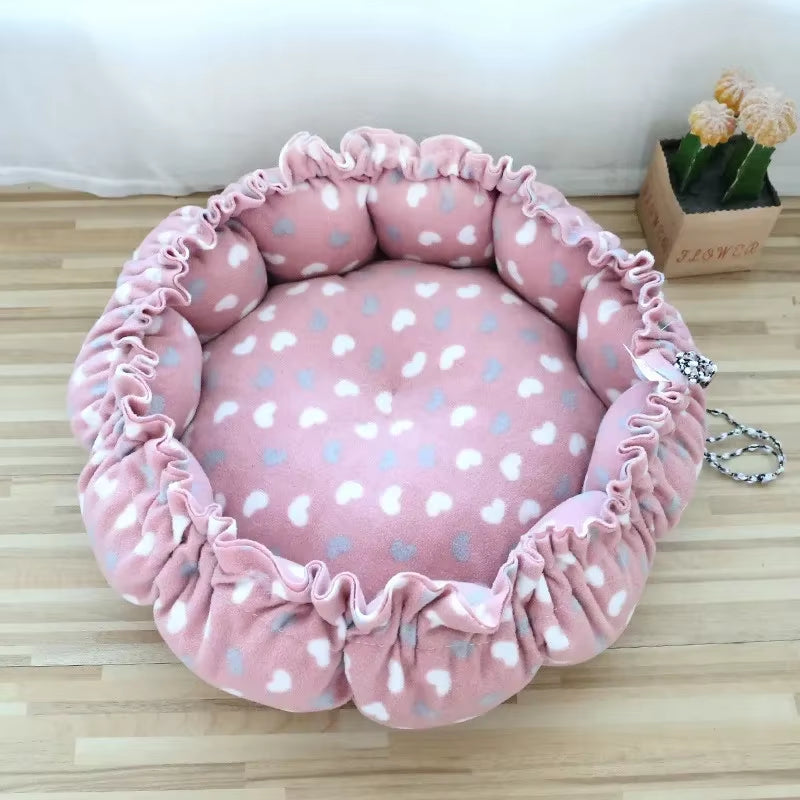 Drawstring Creative Soft Warm Nest Dual-Use Adjustable Pet Bed Nest Bed Pet Cushion for Cats Puppies Pet Supplies