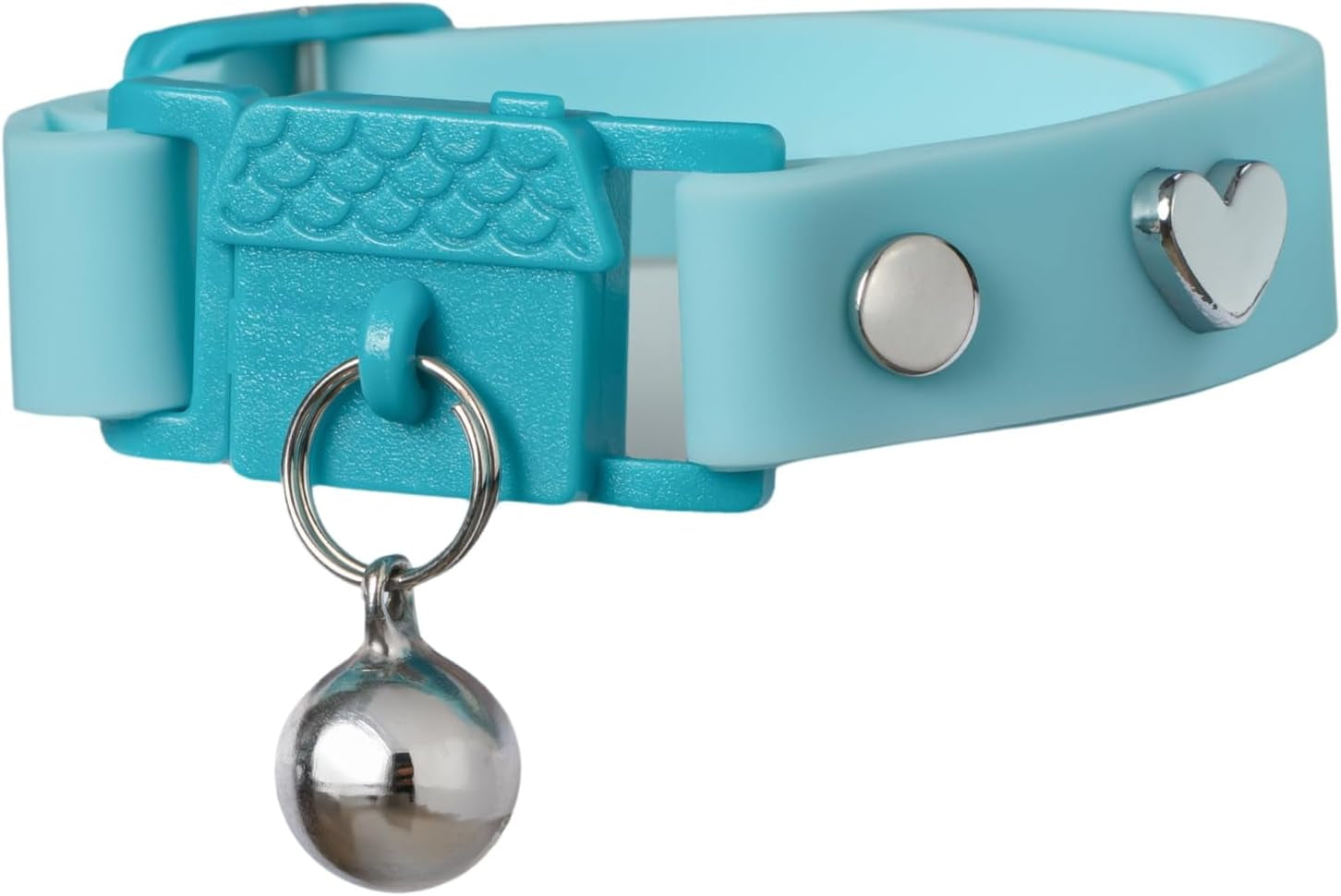 Tangerine Cat Collar with Bell. Breakaway Collar. Won'T Rub Fur. Lightweight, Soft & Comfy