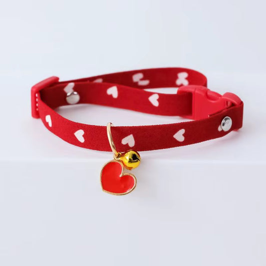 Collar Sakura Heart Fruit Cat Plaid Cat Collars Bell Cartoon Necklace Adjustable Collar for Cat Small Dog Pet Cat Accessories