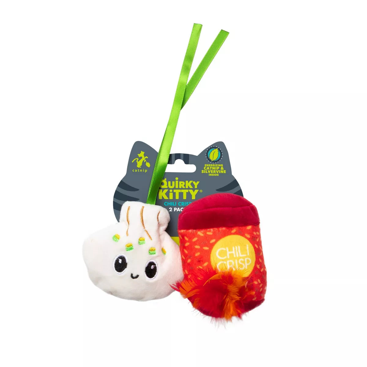 Quirky Kitty Chili Crisp Cat Plush Toy - Red