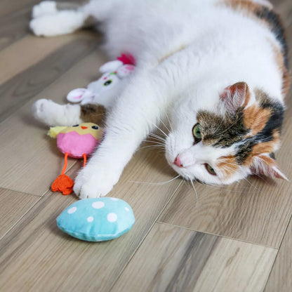 Quirky Kitty Runaway Egg Cat Plush Toy