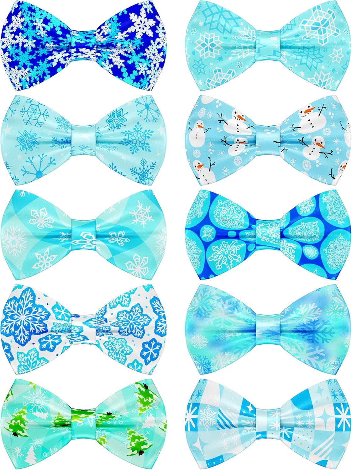 10 Pack Plaid Small Dog Bow Ties Sliding Collar Attachments Puppy Cats Classic Bowties for Medium Dogs Rainbow Bowknots Christmas Party Holiday Pet Grooming Accessories(Small)