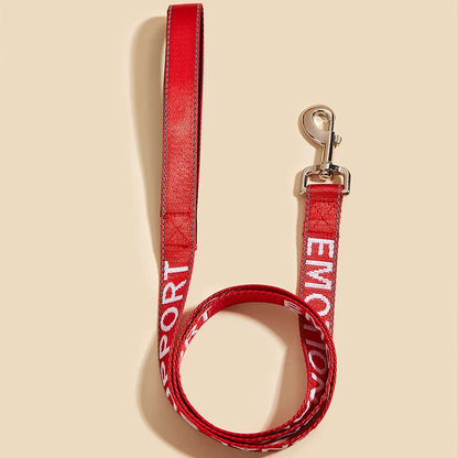 2.5*120Cm Service Dog Leash with Neoprene Handle, Animal Support, Embroidery Letter, Reflective Dog Lead