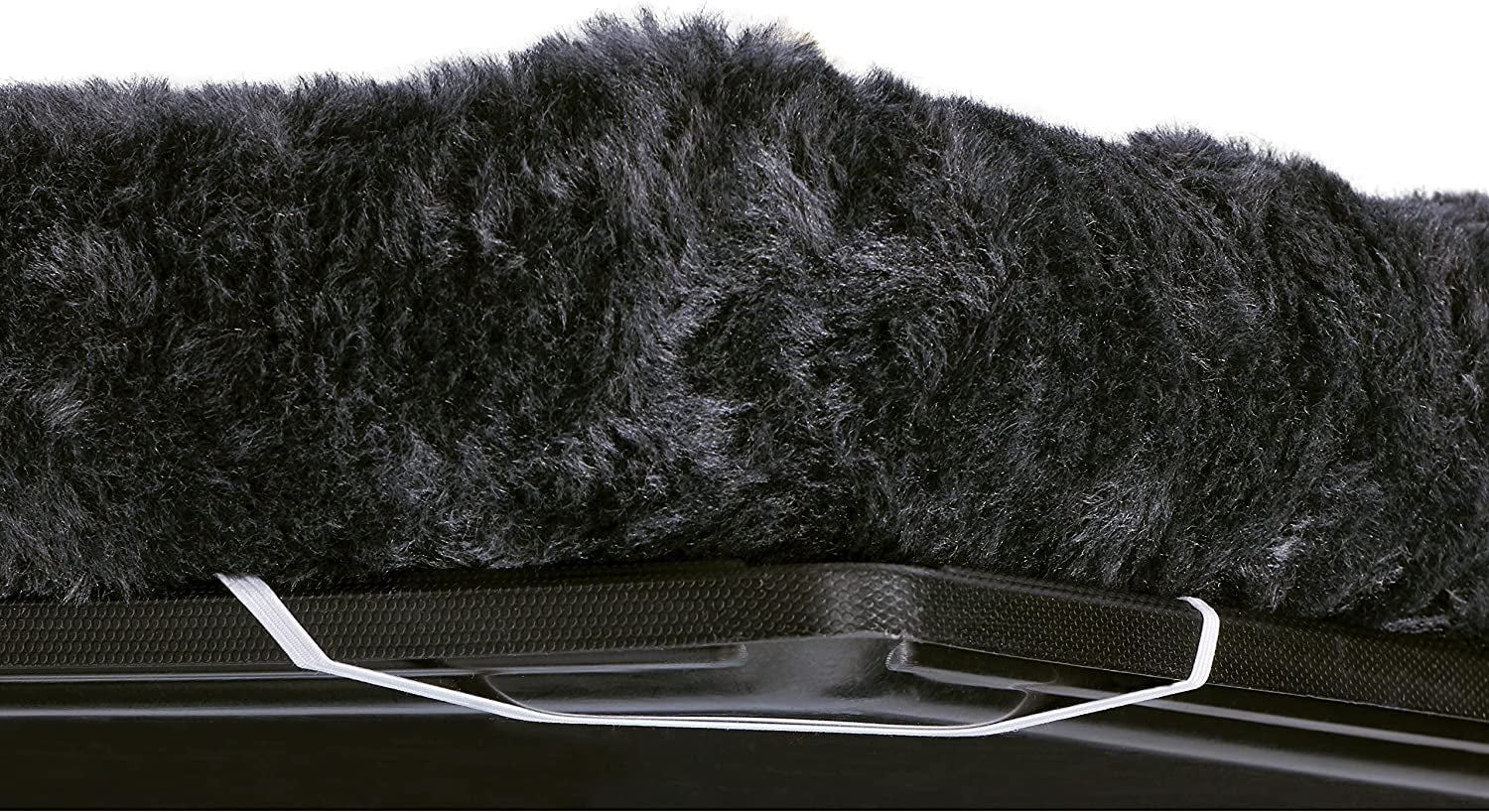 Cozy Gray Faux Fur Bolster Dog Bed - Ultra-Soft, Machine Washable, Perfect for XXS Dogs and Cats in 18-Inch Crates and Carriers