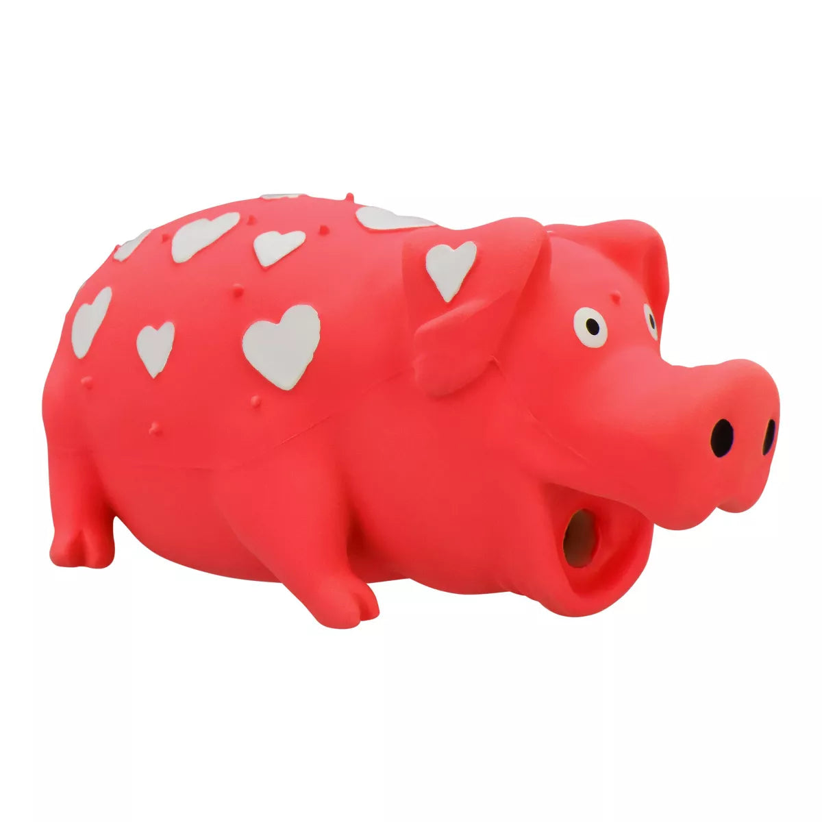 Multipet Pig Interactive Dog Toy - Red