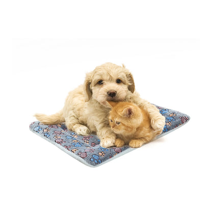 Reversible Dog Crate Pad Soft Fluffy Pet Kennel Beds Dog Sleeping Mattress for Large Medium Small Dogs, 19 X 12.6 Inch