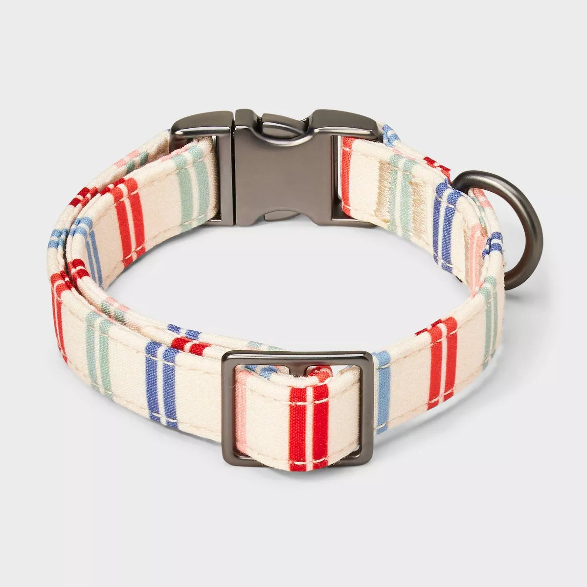 Multi Stripe Fashion Adjustable Length and Reinforced Stitching Dog Collar - Boots & Barkley