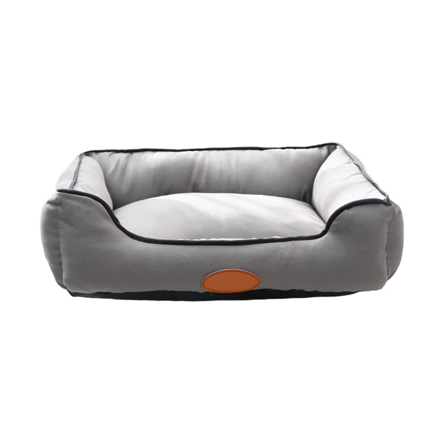 Dog Bed for Large Medium Small Dogs, Rectangle Washable Sleeping Puppy Bed, Soft Calming Cat Beds for Indoor Cats, Orthopedic Pet Sofa Bed, Anti-Slip Bottom