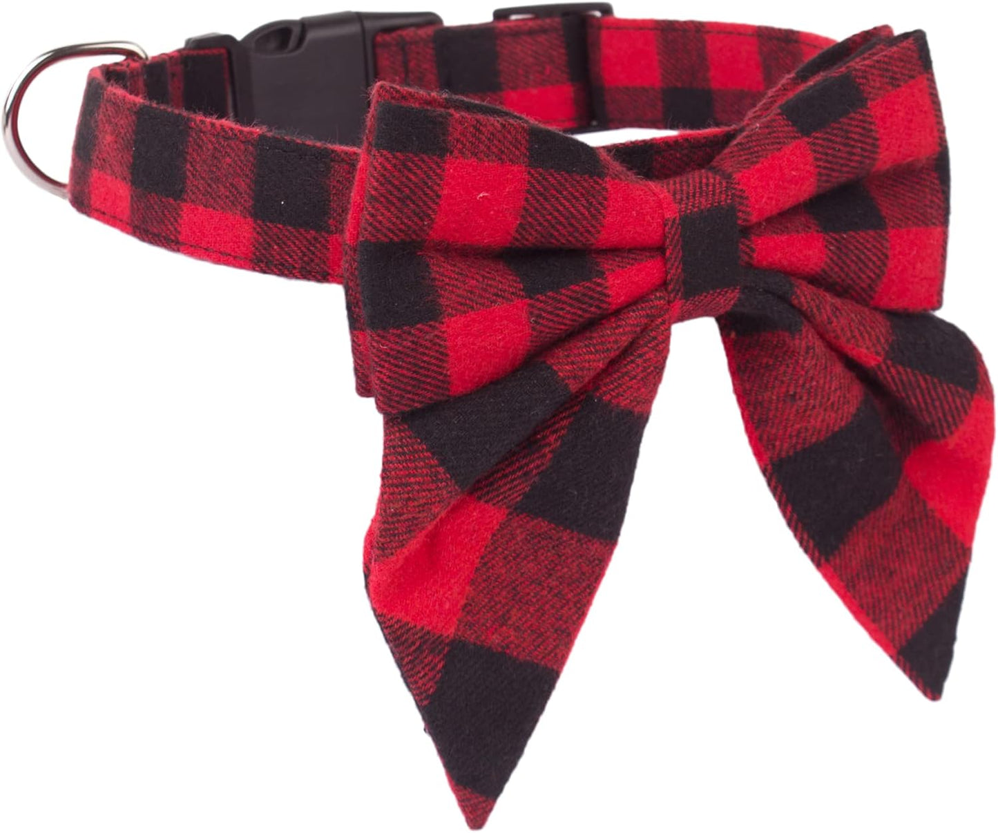 Dog Collar with Detachable Bow Tie - Adjustable, Multiple Patterns