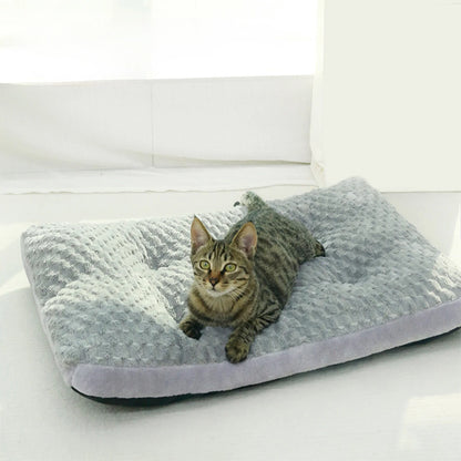 Orthopedic Pet Bed for Dogs and Cats with Thick Padding and Removable Cover,All-Season Comfort Sleeping Mat for Small Medium Pets,Non-Slip Bottom and Breathable Fabric for Home Use