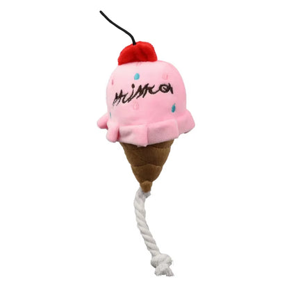 1PC Dog Chew Toy Separate Combination Food Toy with Sound Hamburger Chicken Leg French Fries Pet Toy
