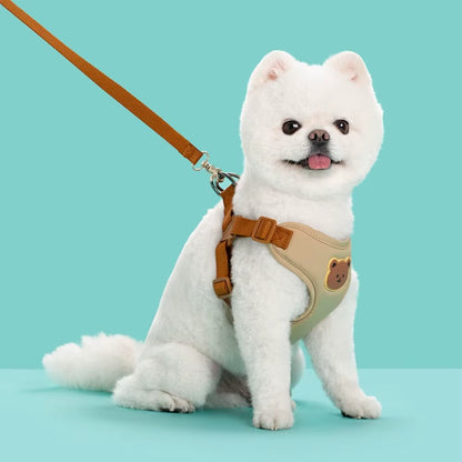 Creative Cute Pet Harness Leash Anti-Escape Adjustable Cat Chest Strap Vest No Pull Dog Collar Harness for Small Medium Dog Cat