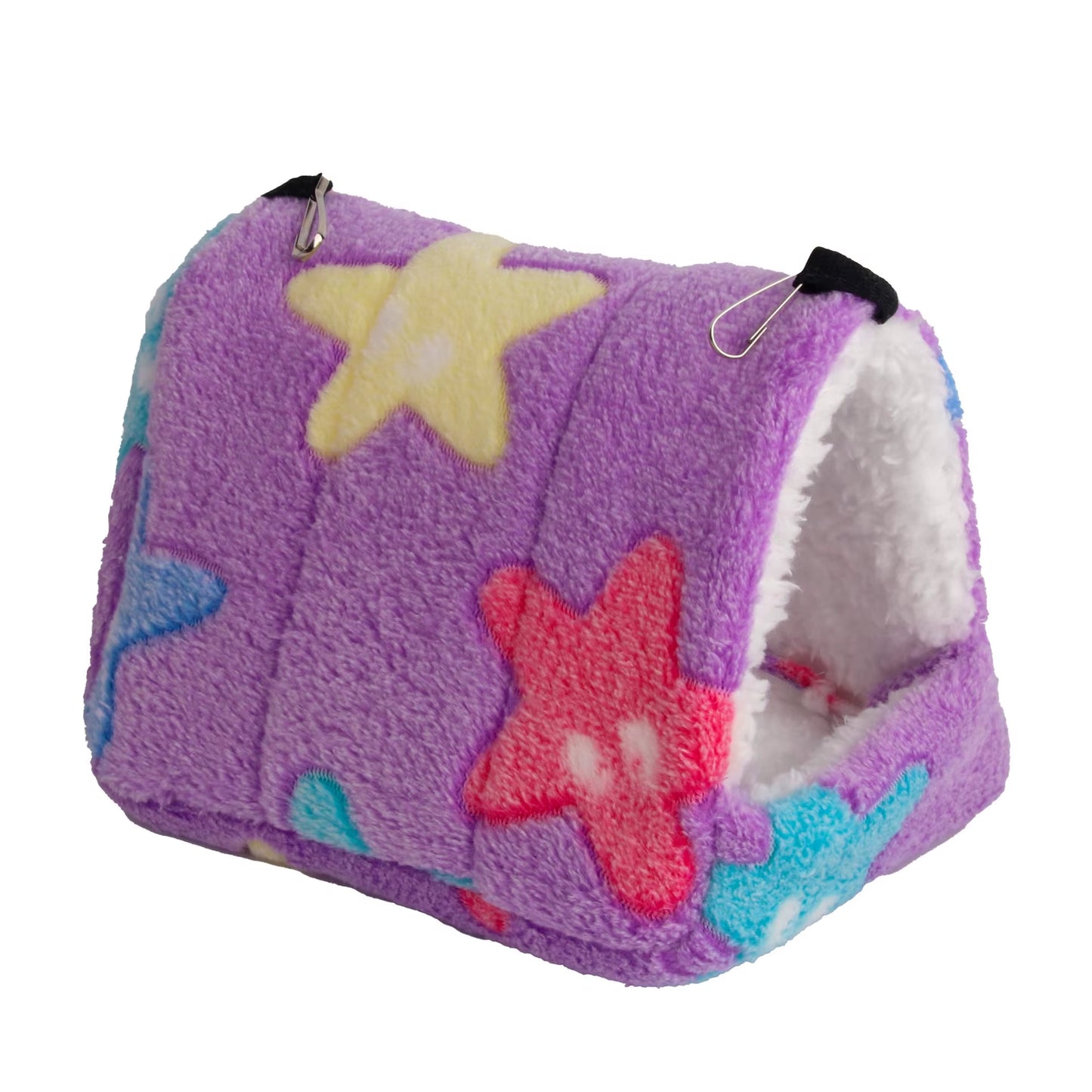 Hamster House Warm Soft Beds and Houses Rodent Cage Printed Hammock for Rats Cotton Guinea Pig Accessories Small Animals 햄스터