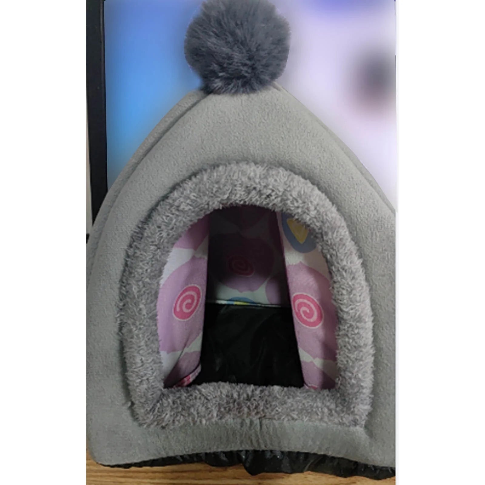 Cats House Waterproof Indoor Cat House Foldable Warm Pet Cave for Winter Tent Bed Anti-Slip Kitten Cave for Feral Cat Dog Puppy Weatherproof