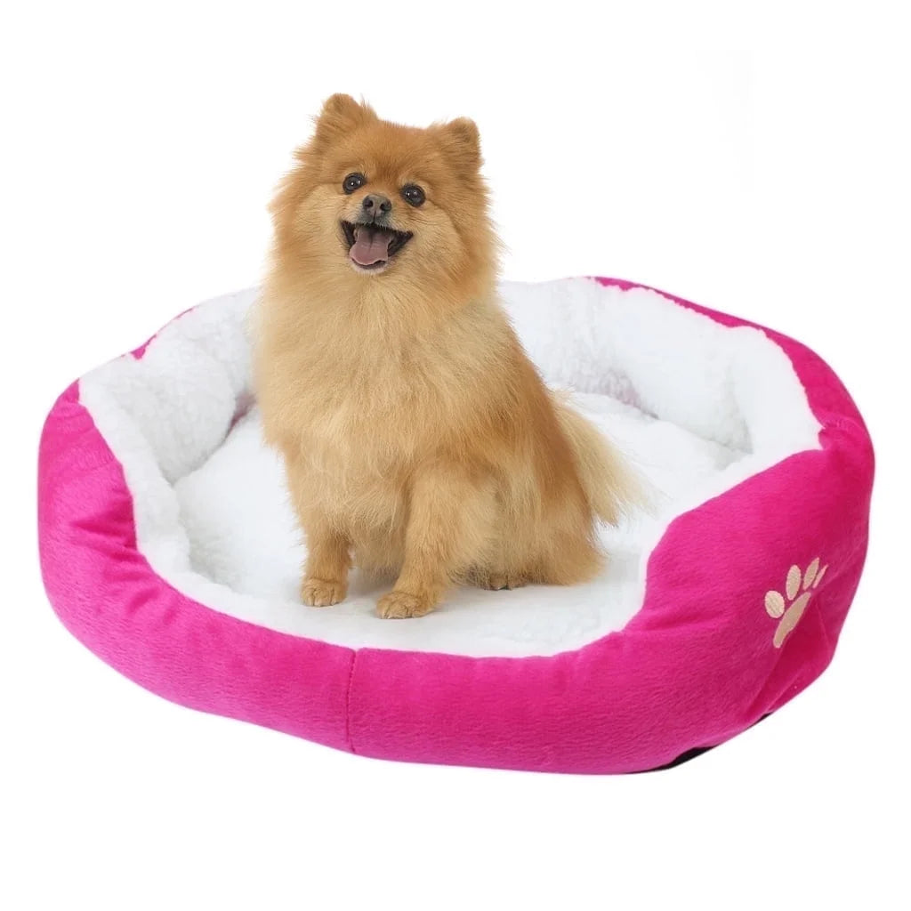 Pet Bed, Self-Warming Indoor Puppy Cushion Doghouse Soft Fleece Pet Dog Cat Bed Indoor Pillow Cuddler for Small Dogs and Cats (19.68*15.75In)