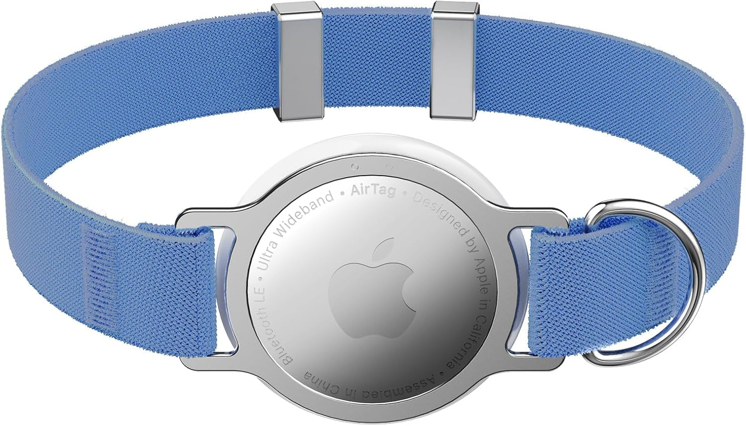 Airtag Cat Collar, Ultra Elastic Cat Tracker Collar, Airtag Holder Compatible with Apple Air Tag, [Lightweight & Scratch Resistant] Adjustable Stepless GPS Pet Collar for Cats Kittens, Orange