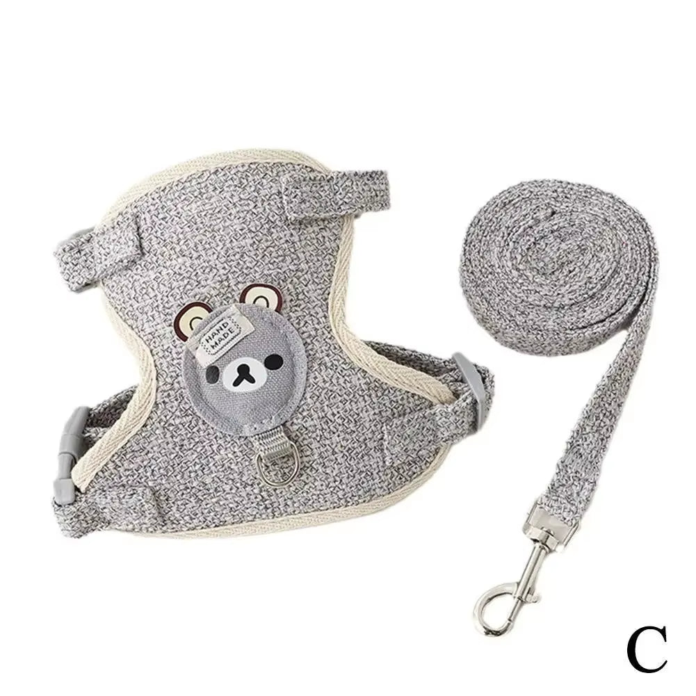 Kittens Harness Pet Collar Supplies for Cats Small Breeds Products Pets Collars Kitten Products Pet Puppy Harness Things