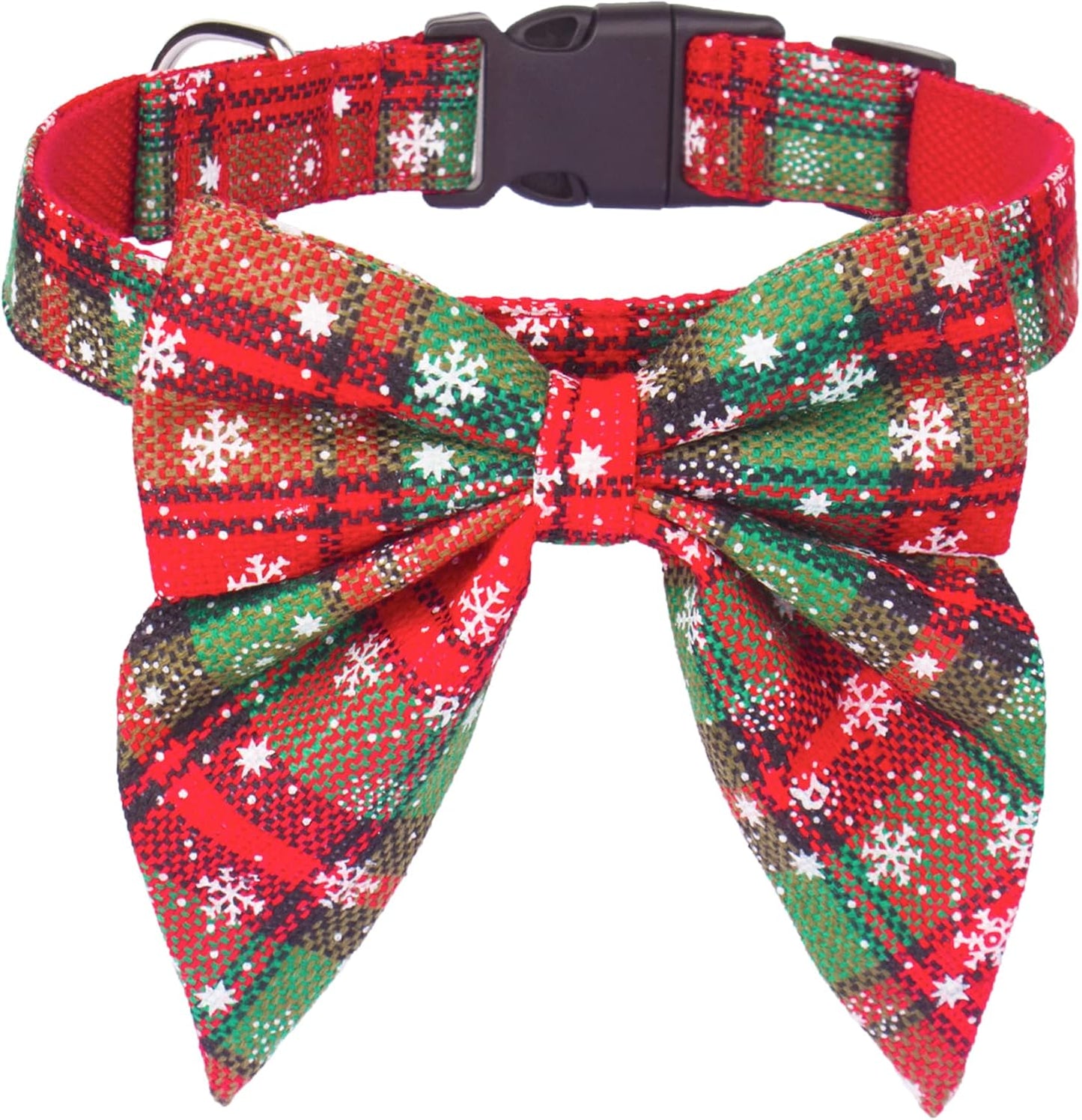 Dog Collar with Detachable Bow Tie - Adjustable, Multiple Patterns