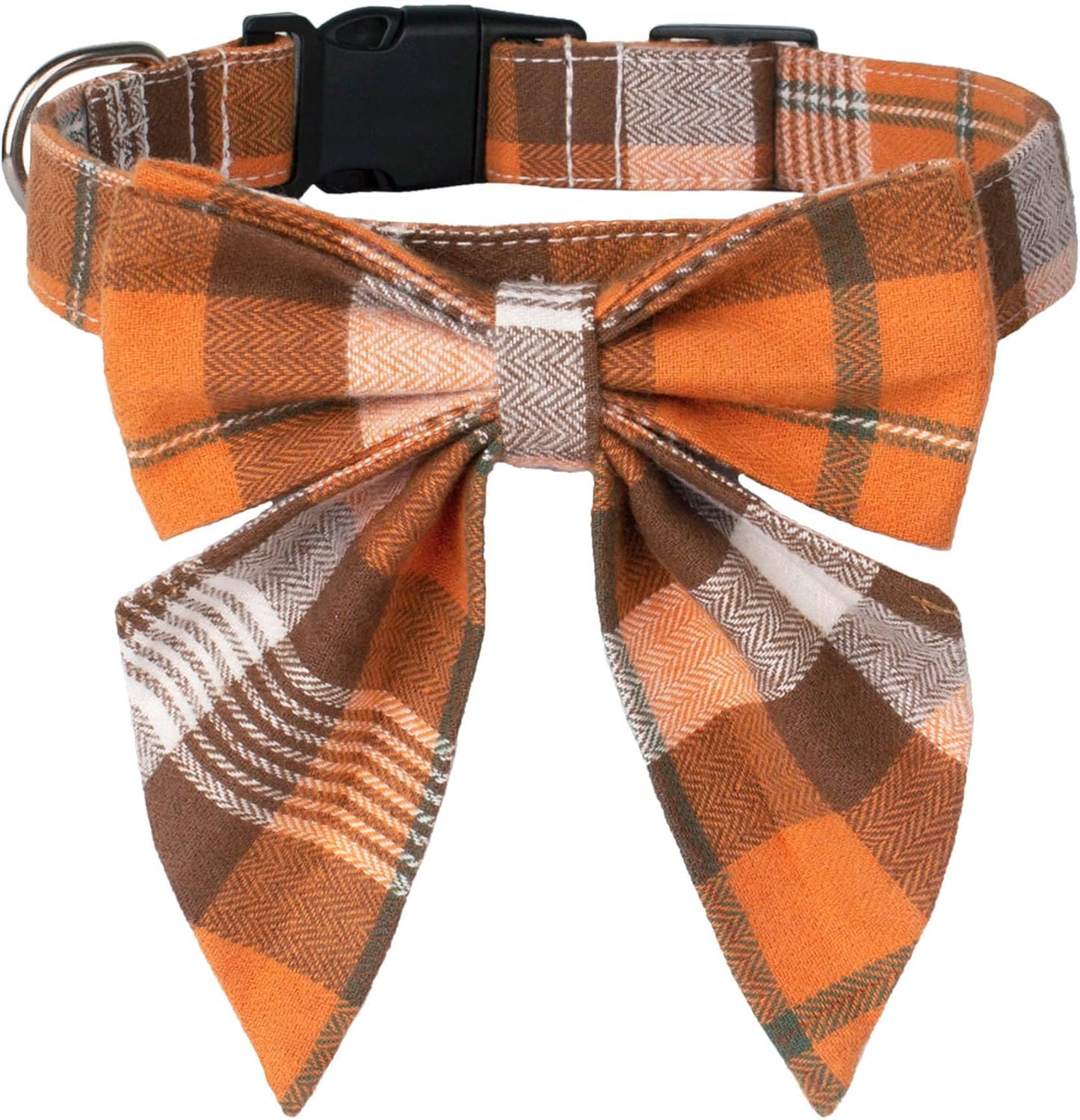 Dog Collar with Detachable Bow Tie - Adjustable, Multiple Patterns