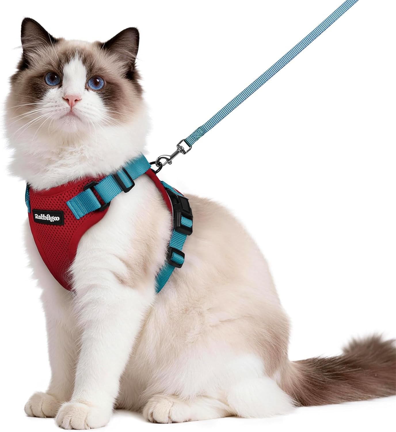 Cat Harness and Leash for Walking, Escape Proof Soft Adjustable Vest Harnesses for Cats, Easy Control Breathable Reflective Strips Jacket, Black, XS