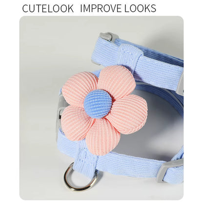 Adjustable Dog Harness for Small Dog Leash Breashable Small Cat Harness and Leash Sets Pet Harness Out Walking Dog Accessories