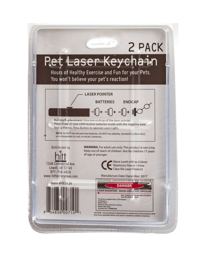 Pet Laser Exerciser and Keychain Toy 2 Pack