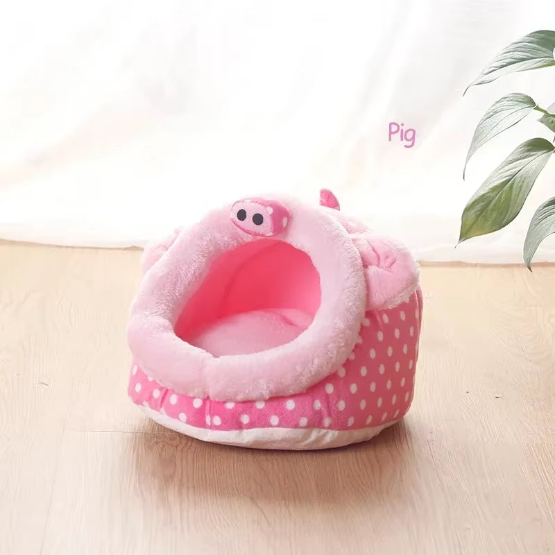 Guinea Pig Bed Hamster Soft Hideout House Small Pet Animals Warm Nest Cage for Bunny Rabbit Sugar Glider Chinchilla Hedgehog