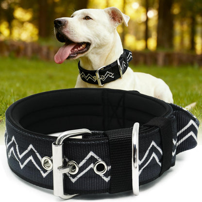 Neckshield Control Dog Collar for Large Dogs-2 Inches Wide with Pressure-Relief Padding, Professional Protection for Large & Giant Breeds, Jungle Night L