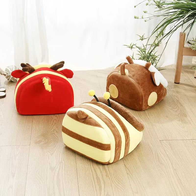 Guinea Pig Bed Hamster Soft Hideout House Small Pet Animals Warm Nest Cage for Bunny Rabbit Sugar Glider Chinchilla Hedgehog