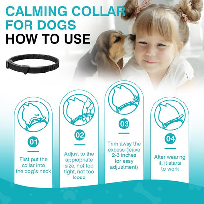 Ultimate 6-Pack Calming Dog Collars with Pheromones – 60 Days of Stress Relief for Small, Medium, and Large Dogs, Adjustable & Waterproof