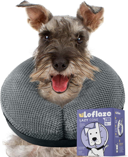 Soft Inflatable Dog Cone for Large Medium Small Dogs Cats - Neck Donut, E Collar Alternatives for Recovery