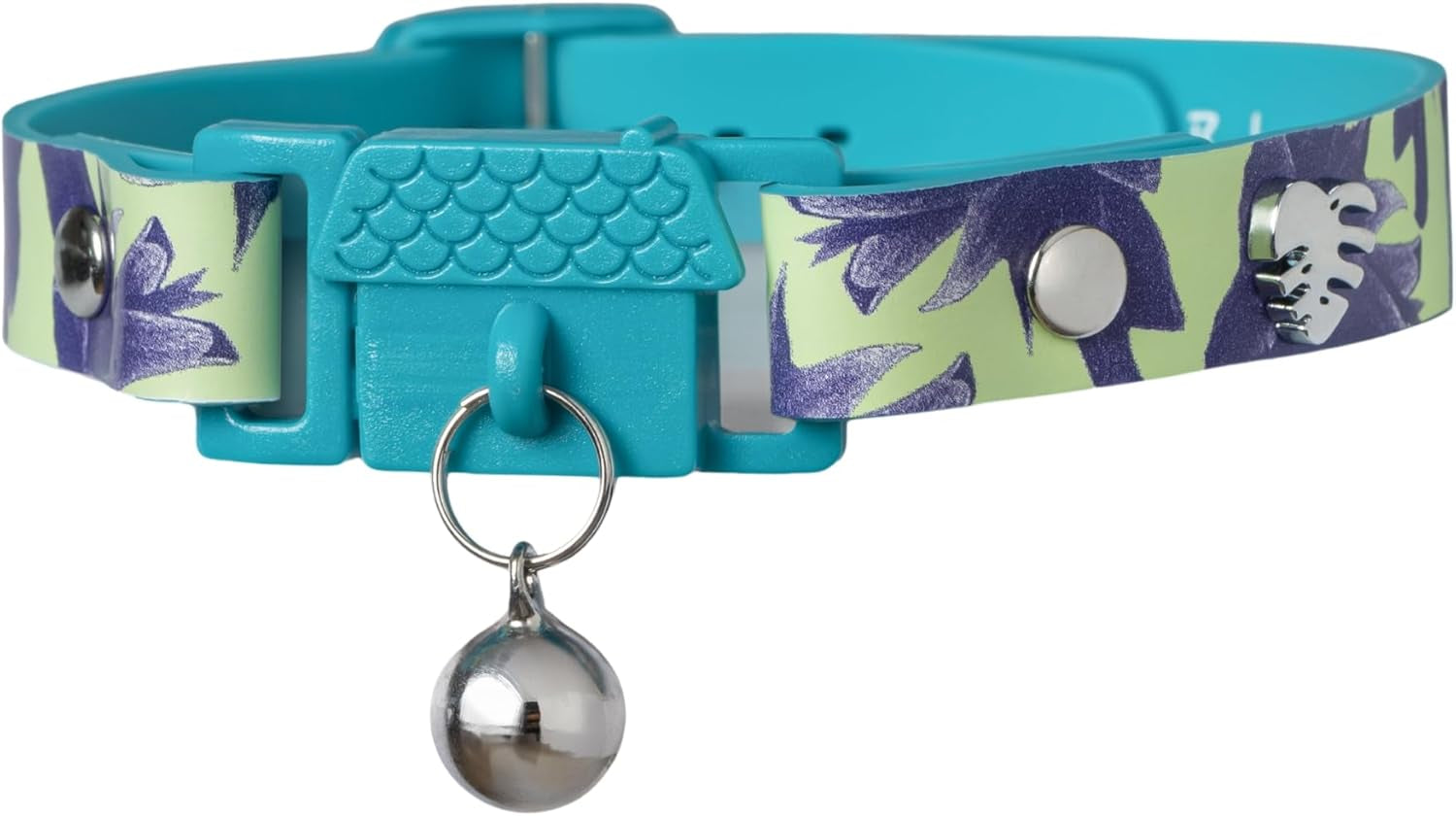 Tangerine Cat Collar with Bell. Breakaway Collar. Won'T Rub Fur. Lightweight, Soft & Comfy