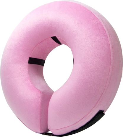 Inflatable Dog Cone Collar Alternative, Soft Dog Cone for Small Medium Large Dogs and Cats, Neck Recovery Ecollar Donut Collar after Surgery (Large, Blue)